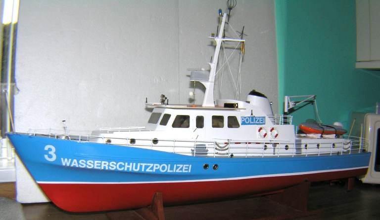 Rare Robbe 36" RC police boat,