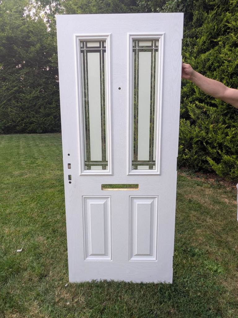 Brand new composite door white with locking system 