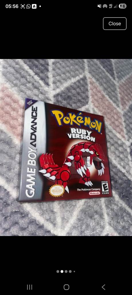 Pokemon Gameboy Advance/Color Games - Ruby, Silver, Crystal, Emerald