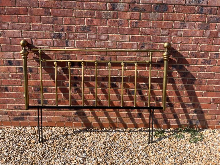 Brass bedhead king size divan