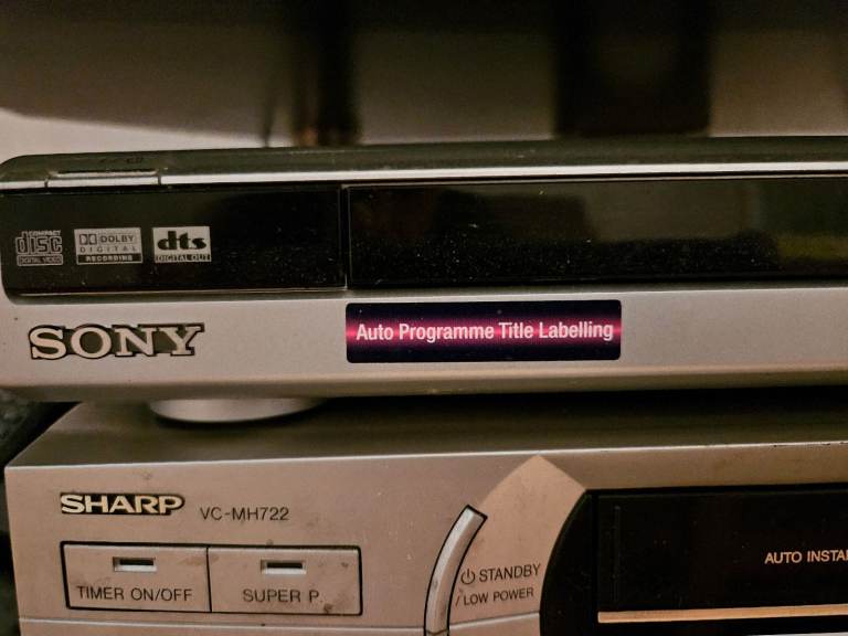 SEE DESC - SONY DVD PLAYER + SHARP VCR 