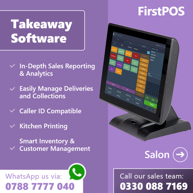 15-Inch Touchscreen Takeaway EPOS System