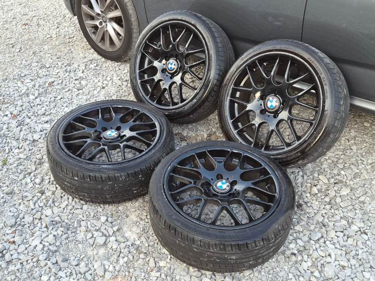 🌟Bmw Y spoke 18 inch alloy wheels 5x120 with MATCHING TYRES 6M++ 1/3 SERIES