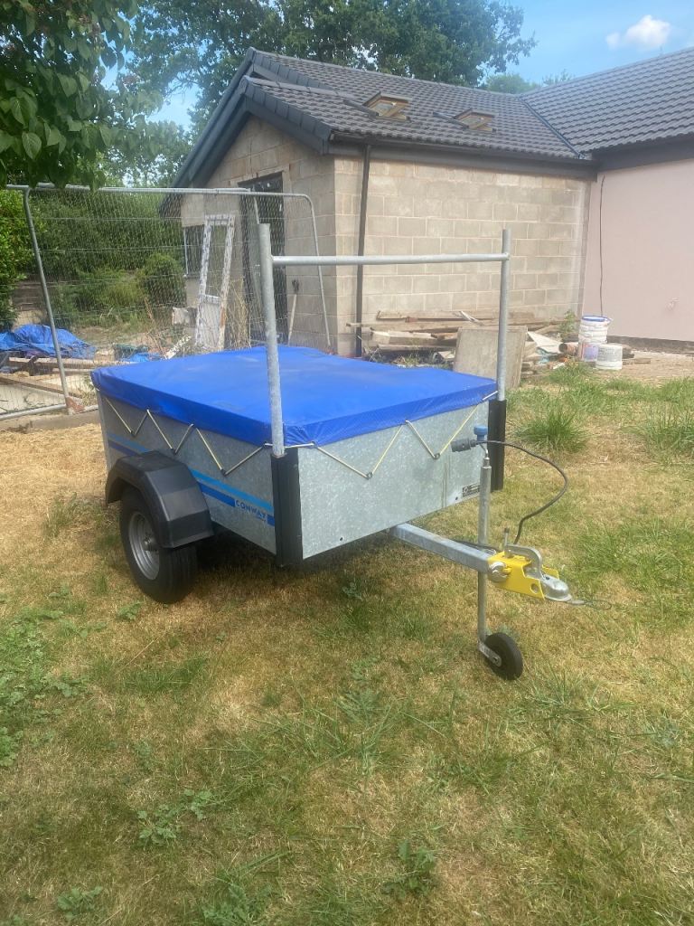 Conway GlidAlong Trailer with Blue Cover – Good Condition