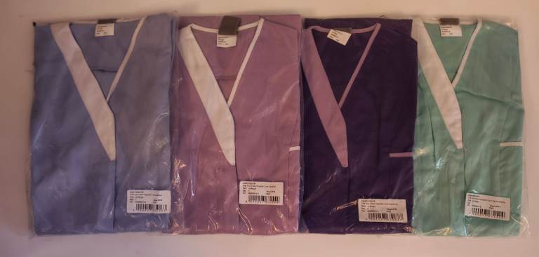 3 New NHS tunics for carers, care homes etc