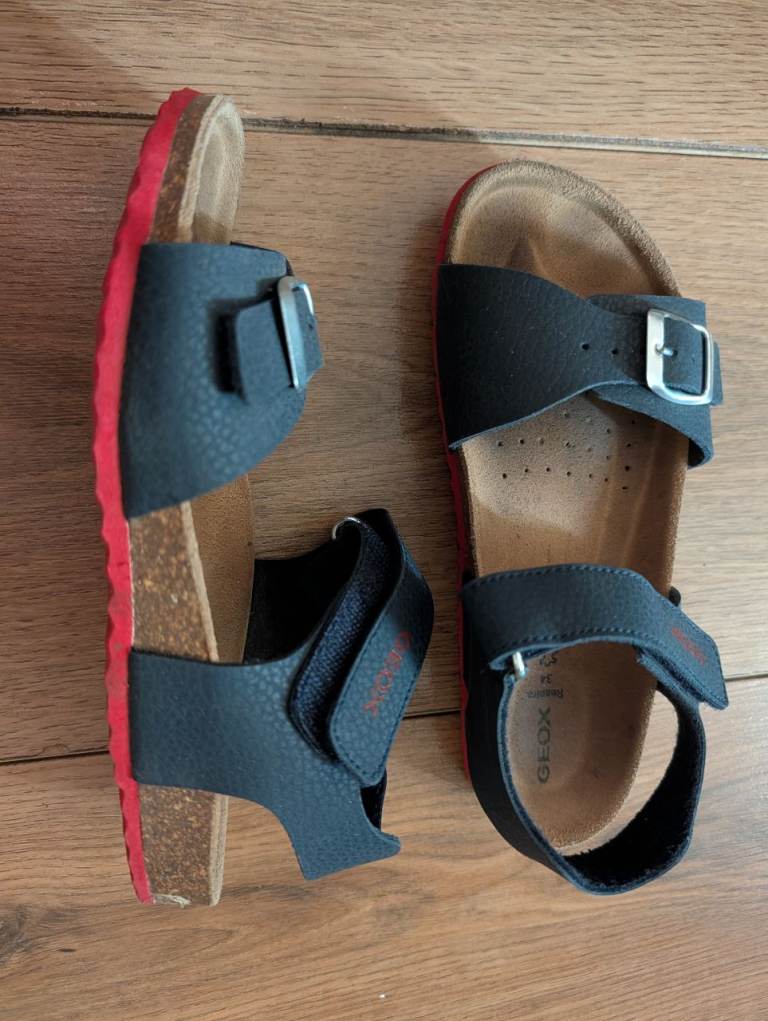 Geox Kids Sandals Size 34 – Black, Good Condition