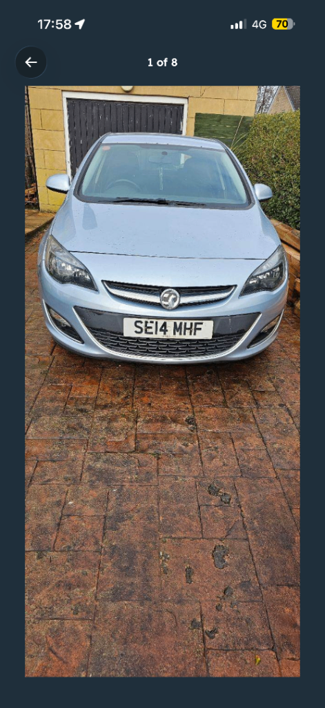 Vauxhall, ASTRA, Hatchback, 2014, Manual, 1398 (cc), 5 doors