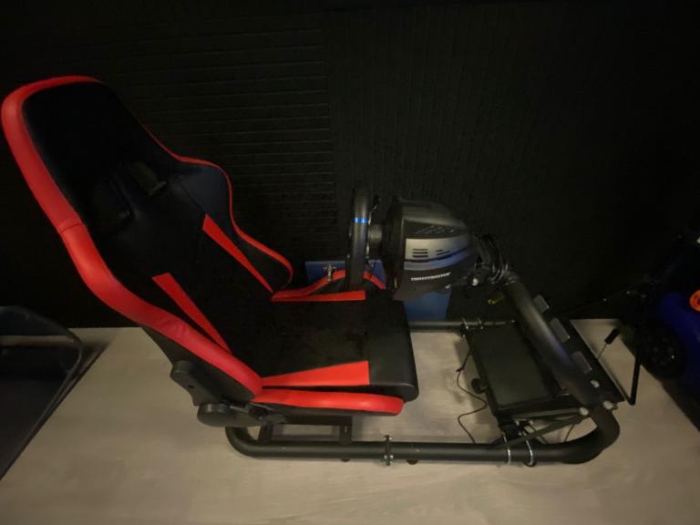 Thrustmaster T300 GT edition steering wheel and chair