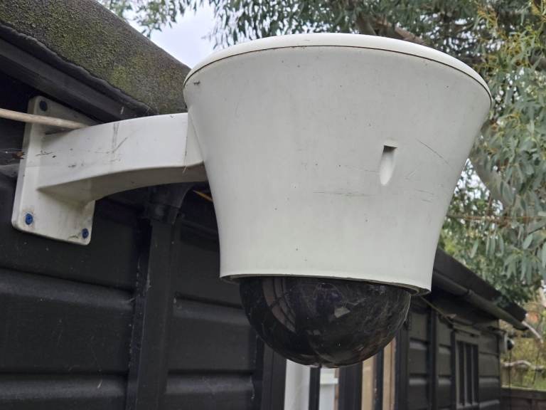 AXIS 233D Network Dome Camera in a Videotec MEDUSA indoor or outdoor camera housing.