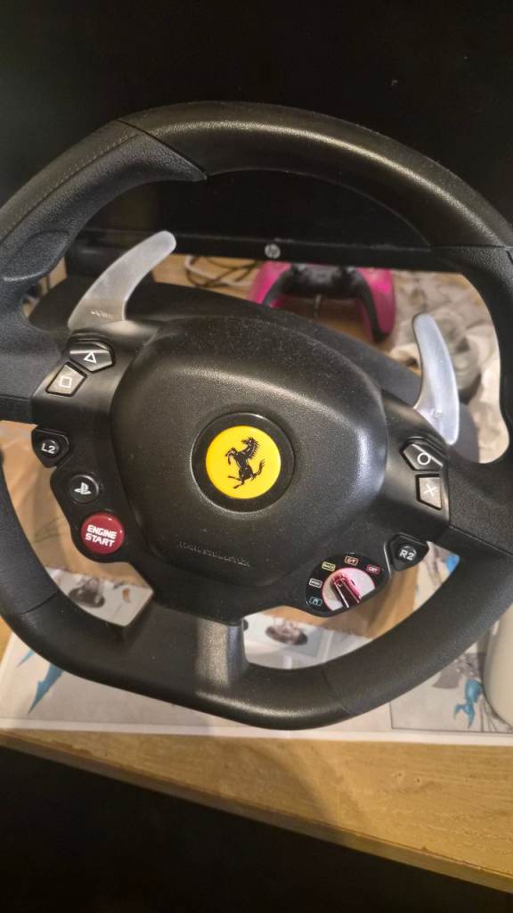 Thrustmaster T80 Ferrari 488 GTB Edition Racing Wheel + Pedals 