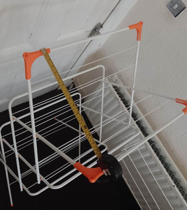 clothes rack for drying after laundry