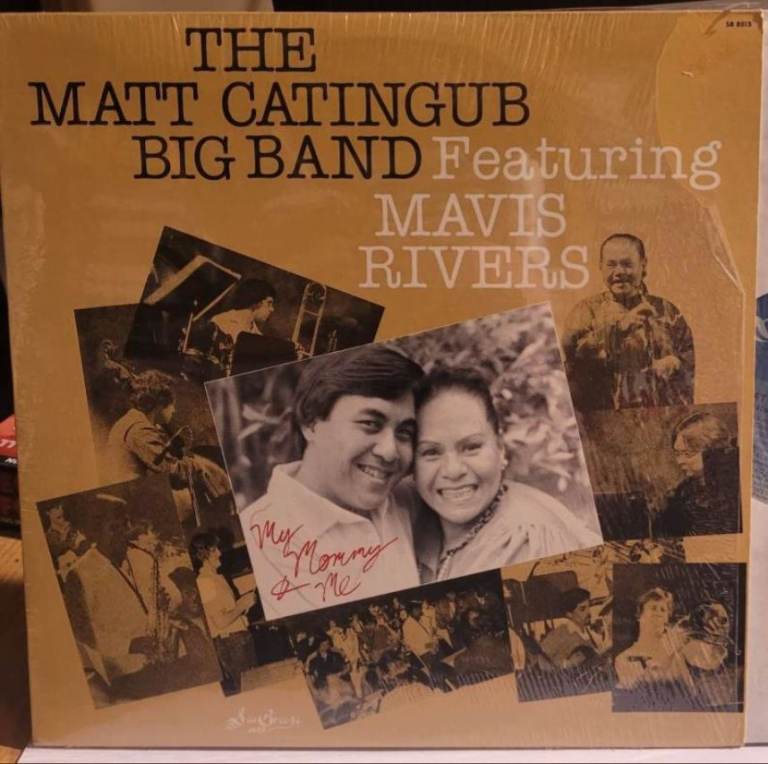 The MATT CATINGUB Big Band Featuring Mavis Rivers LP Sea Breeze 1983 R1/4