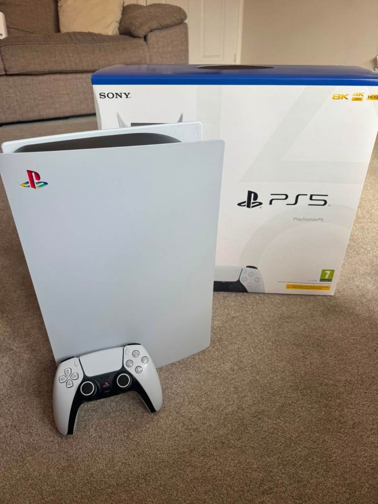 Sony PlayStation 5, (First Release, Disc Edition) 