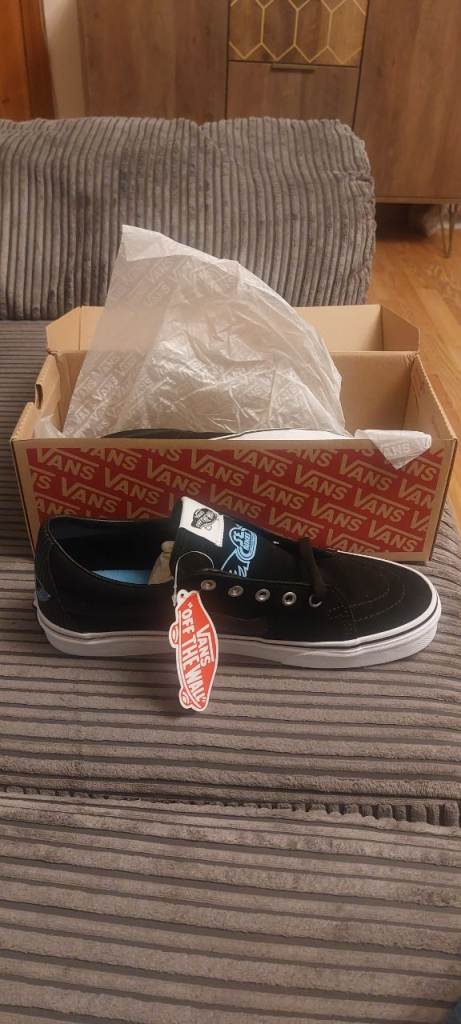 Vans SE Bikes Sk8-Low Trainers - Black, UK 9, Brand New