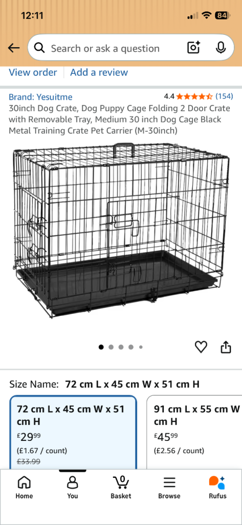 Dog cage 30inch brand new 
