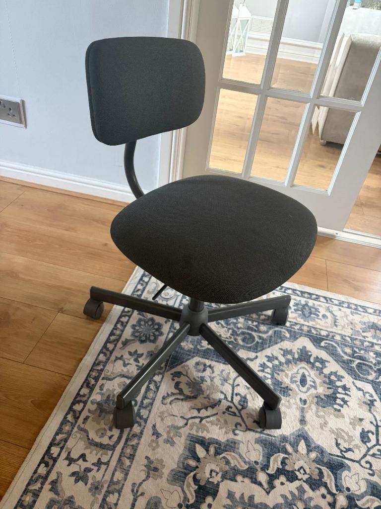FREE Charcoal Fabric Office Chair with Wheels – Good Condition