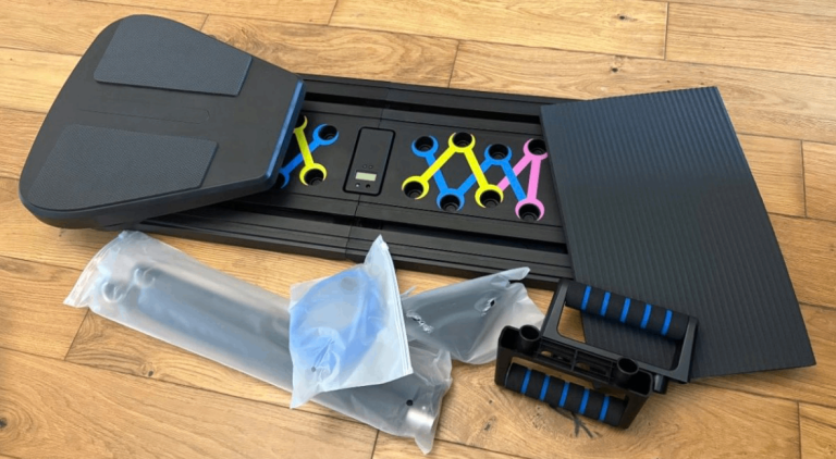 New Pilates Board with Resistance Bands and Push-Up Handles