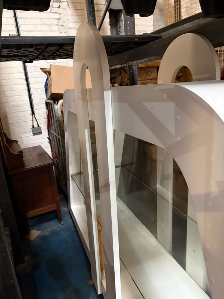 Huge art deco style shop display cabinet 