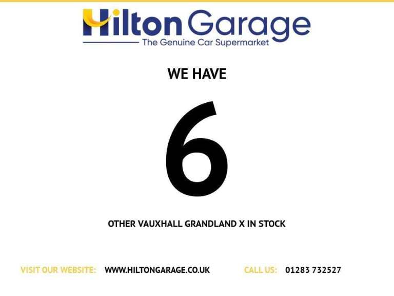 2021 Vauxhall Grandland X 1.2 Turbo Griffin Edition SUV 5dr Petrol Manual Euro 6 (s/s) (130 ps) N...