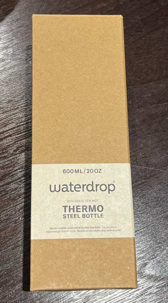 Brand New Waterdrop Thermo Steel Bottle, 600 ml