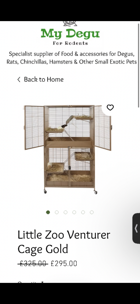 Little zoo venturer rat/ferret cage