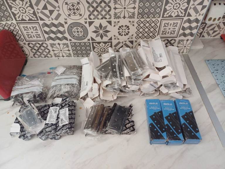 Stainless steel hinges job lot 