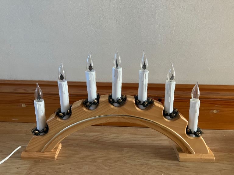 Christmas candle bridge lights 