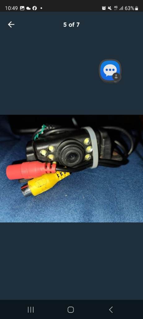 Multi media touch screen head unit with front and rear cameras