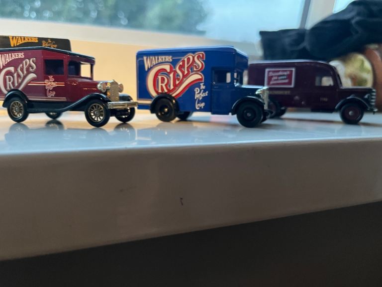 Walkers Crisps Delivery Van Die-Cast Models - Set of 3