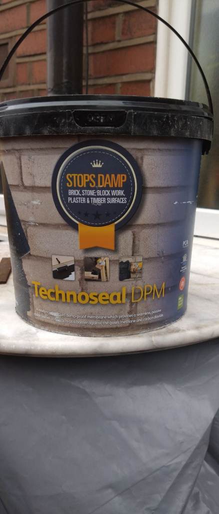 Stops damp Technoseal.