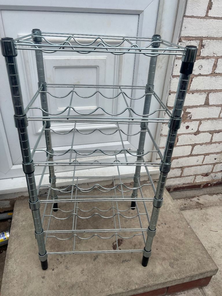 Used metal wine rack 
