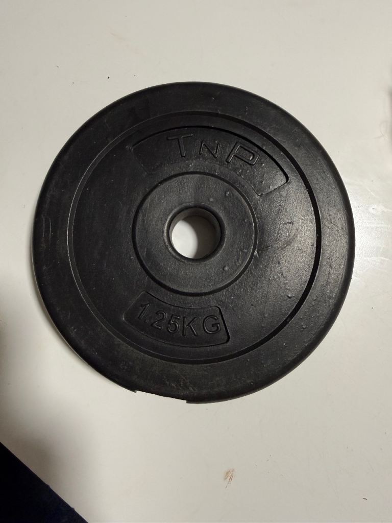Weight Plate 1 inch Vinyl Dumbbell Plate Barbell two pic  Weight 1.25KG