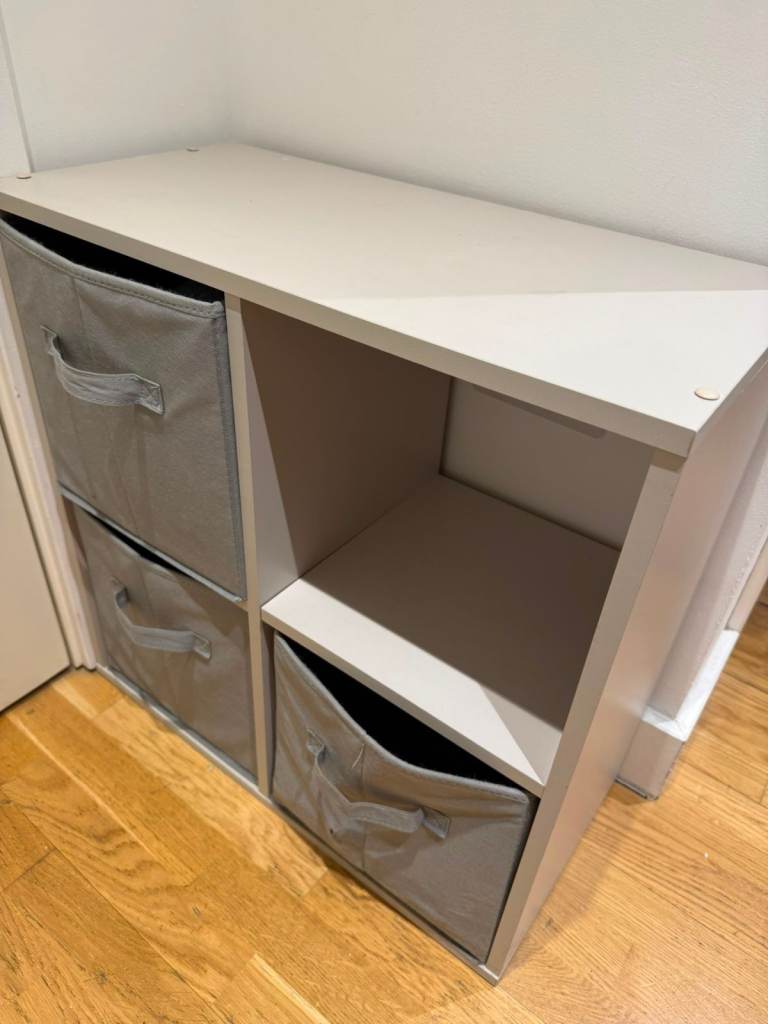 Grey Cube Storage Unit