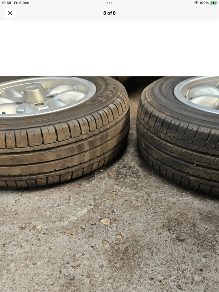 Morris Minor Minilight wheels ,classic ,imp,ford,race,rally,garage 