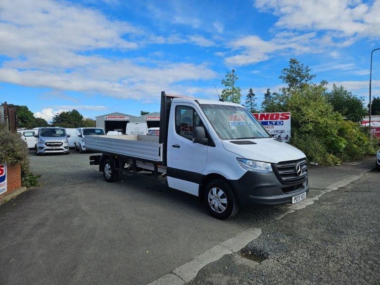 2021 ON 71 PLATE MERCEDES BENZ SPRINTER 316 LWB DROPSIDE PICKUP ULEZ FREE ZONE