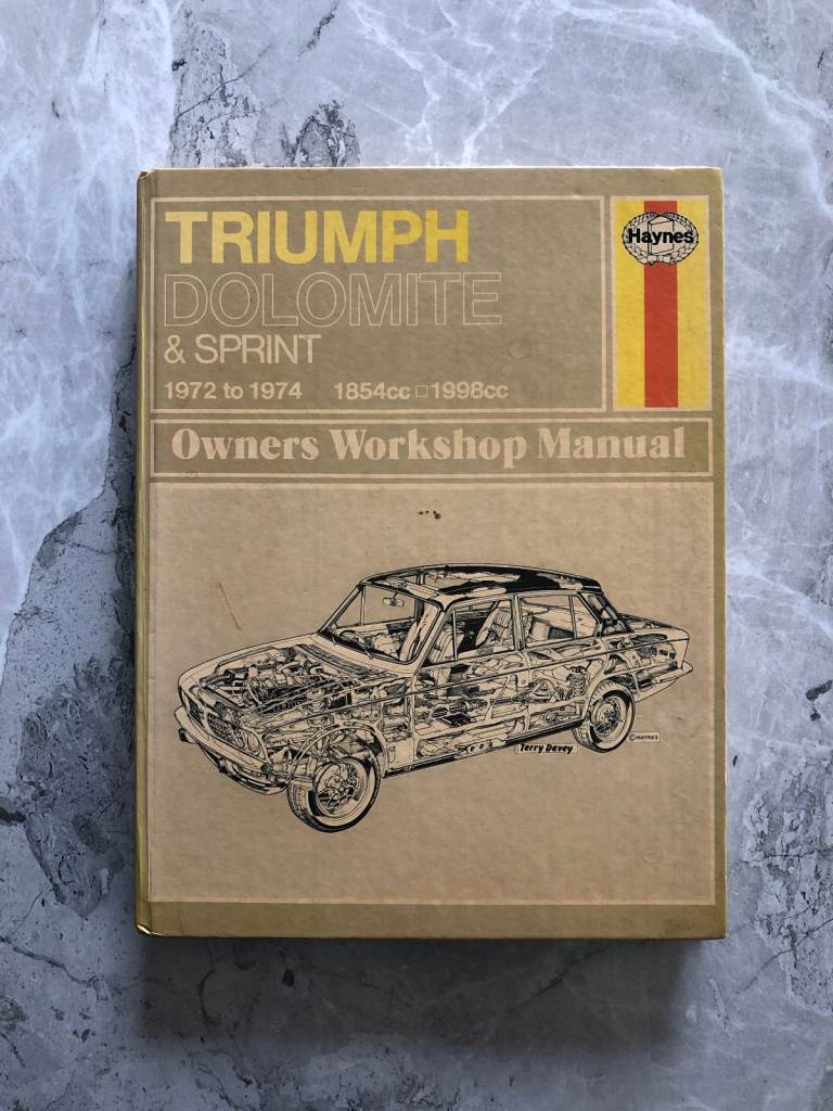 Haynes Car Manual for Triumph Dolomite & Sprint