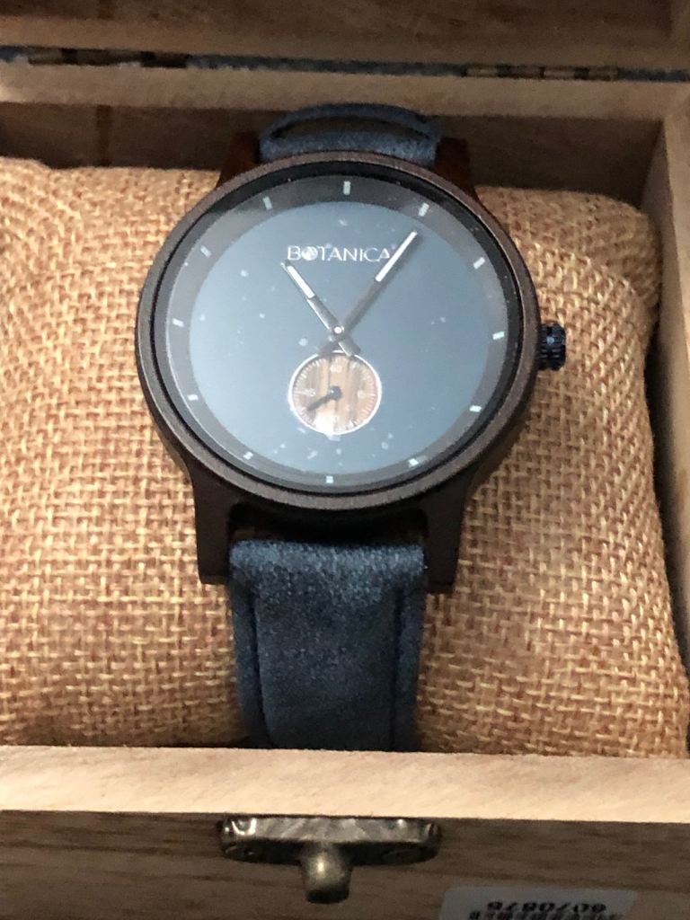 Womans Wooden Botanica Moonflower Navy Vegan Strap brand new Boxed WAS £55