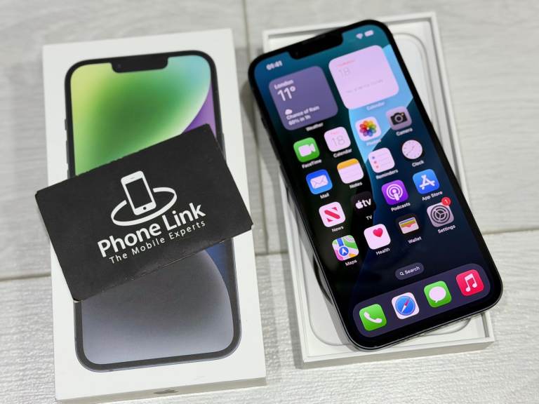 📱Midnight Black Apple iPhone 14 128GB Unlocked All Networks + Warranty 🍎 - P1321