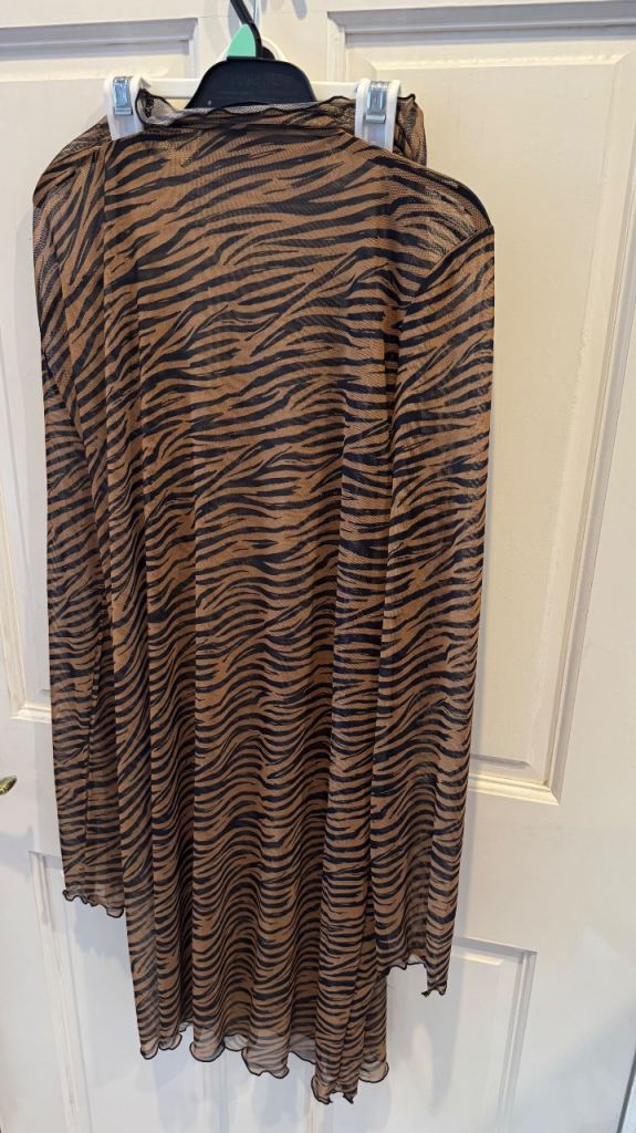 Primark XL Tiger Print Mesh Dress – New with Tags
