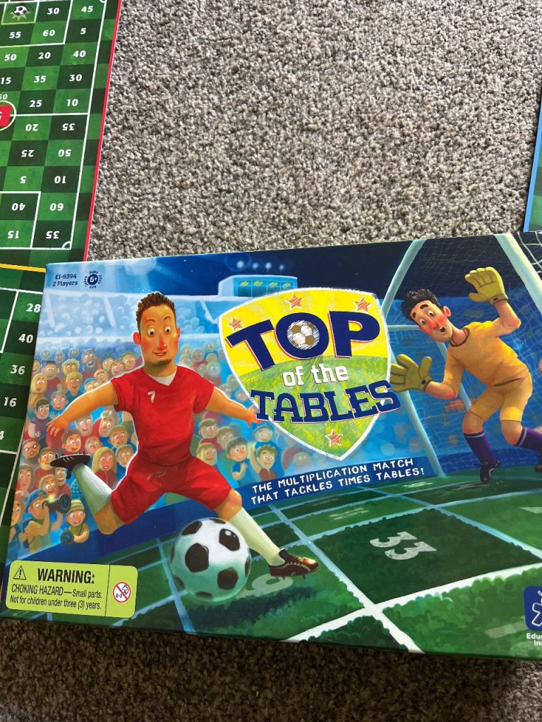Top of the Tables Board Game - Multiplication Match