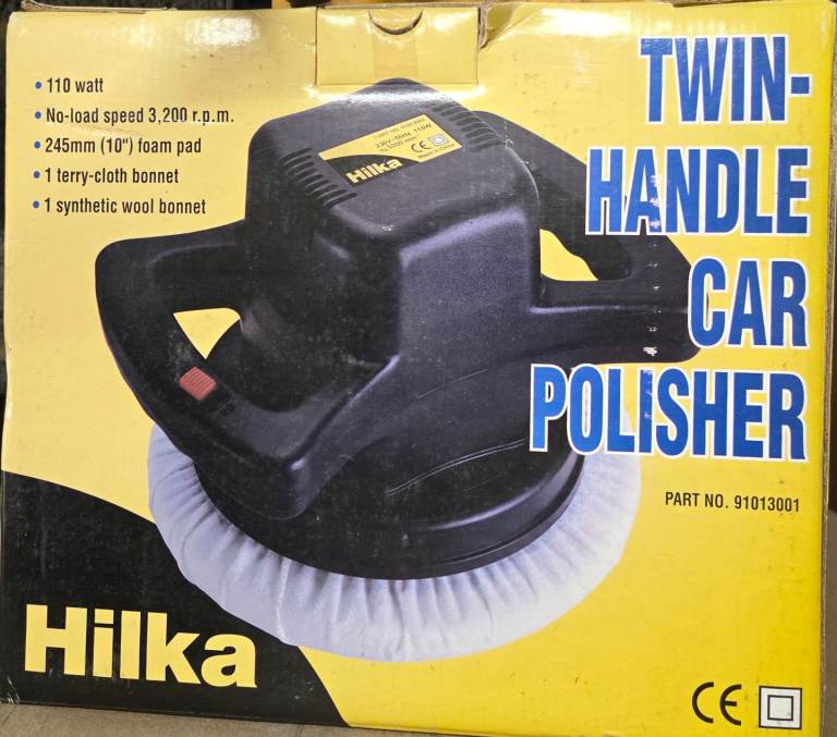 HILKA TWIN- HANDLE CAR POLISHER •110 watt .