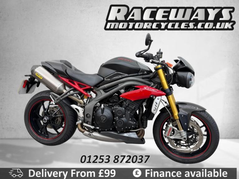 TRIUMPH SPEED TRIPLE 1050 R 2017 17 REG 10,224 MILES WHITE USED MOTORCYCLE