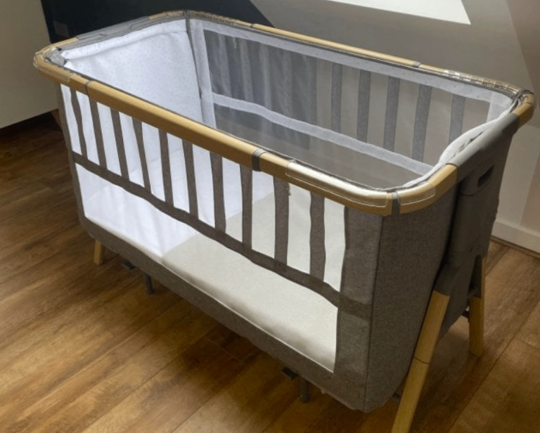 Tutti Bambini CoZee XL Bedside Baby Crib + Cot - bundle Oak / Charcoal