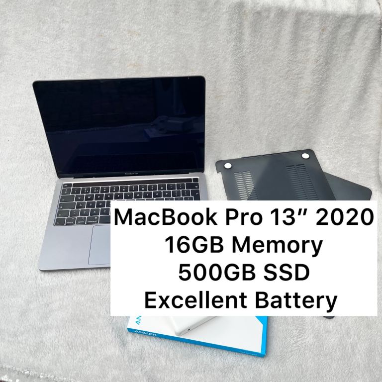 image for High Spec MacBook Pro 13” 2020 | 16GB RAM | 500GB | Superb Battery
