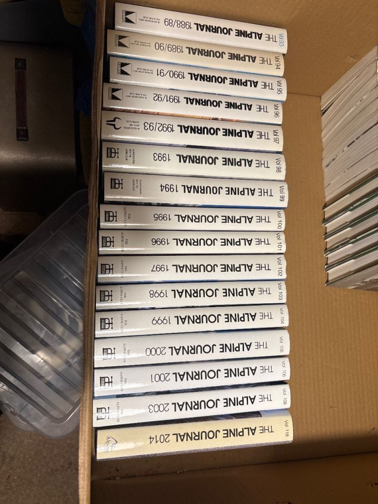 Job lot of vintage The Alpine Journals 31 Books date range 1972-2014