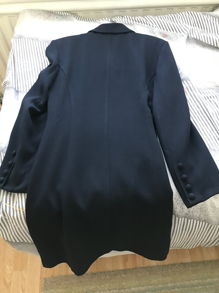 principles uk size 12 navy with buttons knees length 