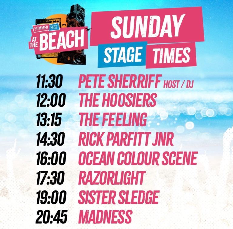 2 X Summerfest Weston Super Mare + Beach Parking