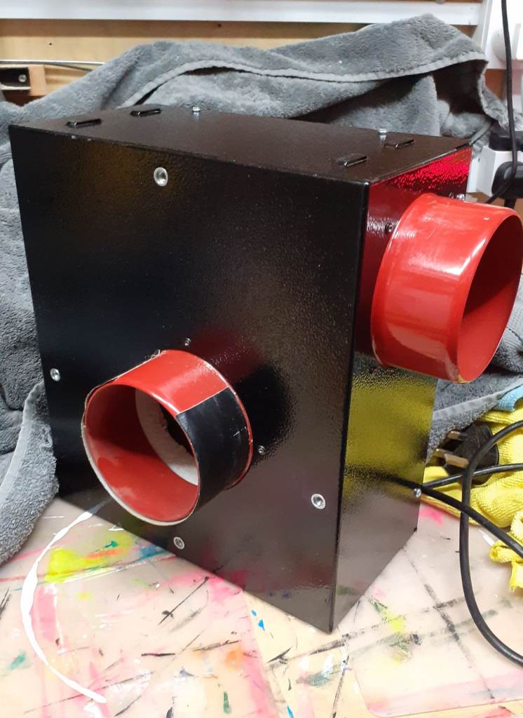 BLACK ORCHID 4 inch Acoustic In Line Duct Mounted Silent Box Extractor Fan 