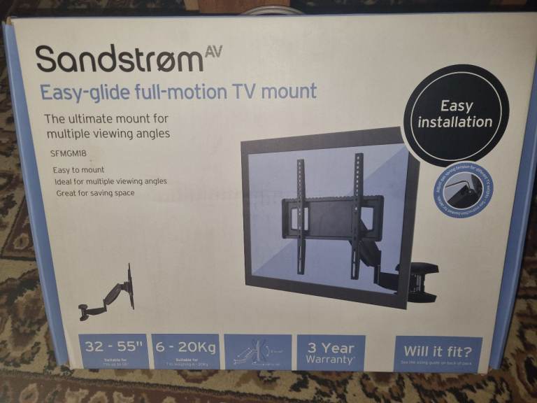 SANDSTROM SFMGM18 Full Motion TV Bracket