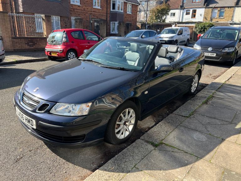 SAAB 9-3 2006 2.0T Petrol 92k Miles AUTO Convertible Blue ULEZ FREE